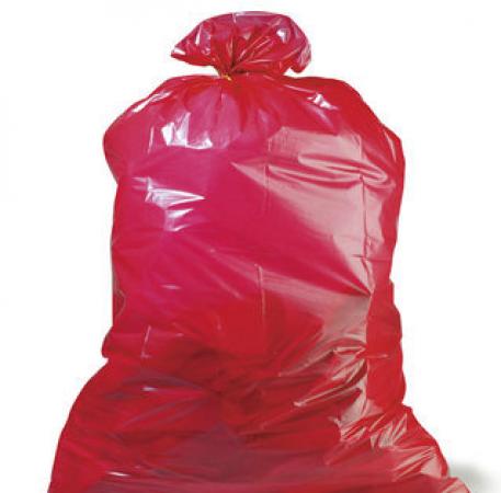 Müllsäcke 120l, 700 x 1100 mm - rot, 45µ